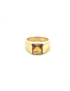 Cartier Tank Ring 18kt Yellow Gold Citrine gemstone