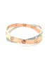 Cartier Bi-Color Gold & Diamond Double Love Bracelet