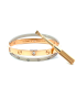 Cartier Bi-Color Double Love Rose Gold & Diamond Love Bracelet