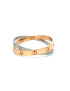 Cartier Bi-Color Double Love Rose Gold & Diamond Love Bracelet