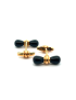 Dunhill 18kt Yellow Gold & Black Onyx Cufflinks
