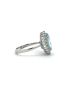 RABAT Oval Aquamarine Diamond Ring 18kt White Gold