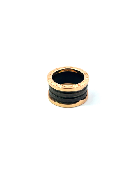 Bvlgari B.Zero1 Brown Marble 18K Rose Gold Band