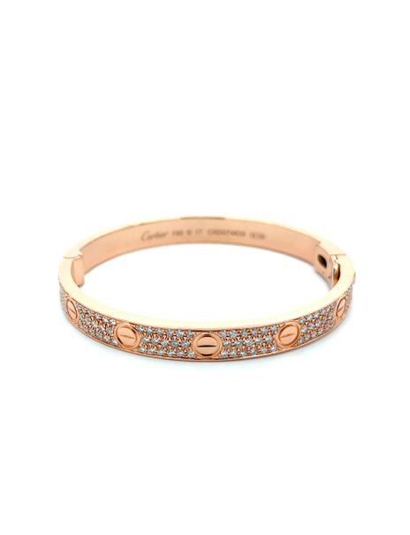 Cartier Love Bracelet, Classic Model, Paved