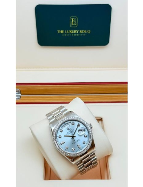 Rolex Day-Date Platinum Ice Blue