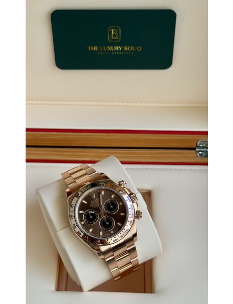 Rolex Daytona Rose Gold Chocolate Dial