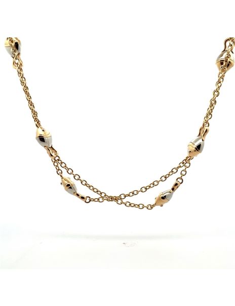 Bvlgari Bicolor Gold "Naturalia' Fish Necklace
