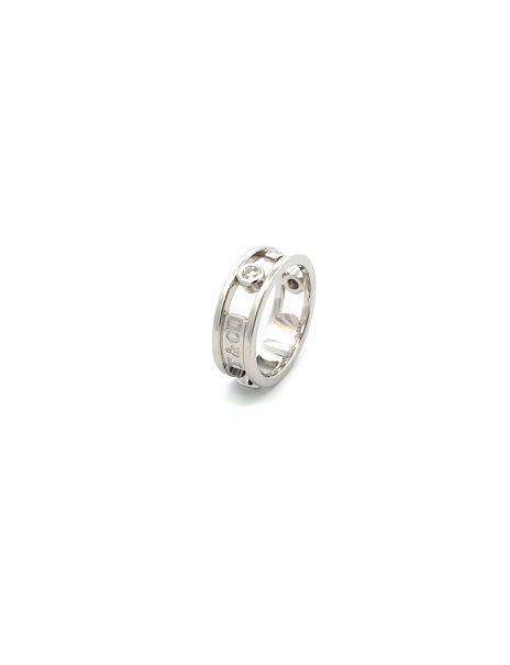 Tiffany 1837 Element Double Wire Ring 18KT White Gold (Diamond)