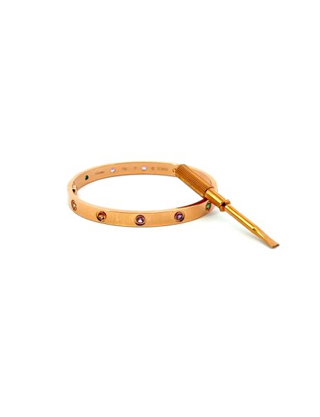 Cartier Love Bracelet Coloured Stones