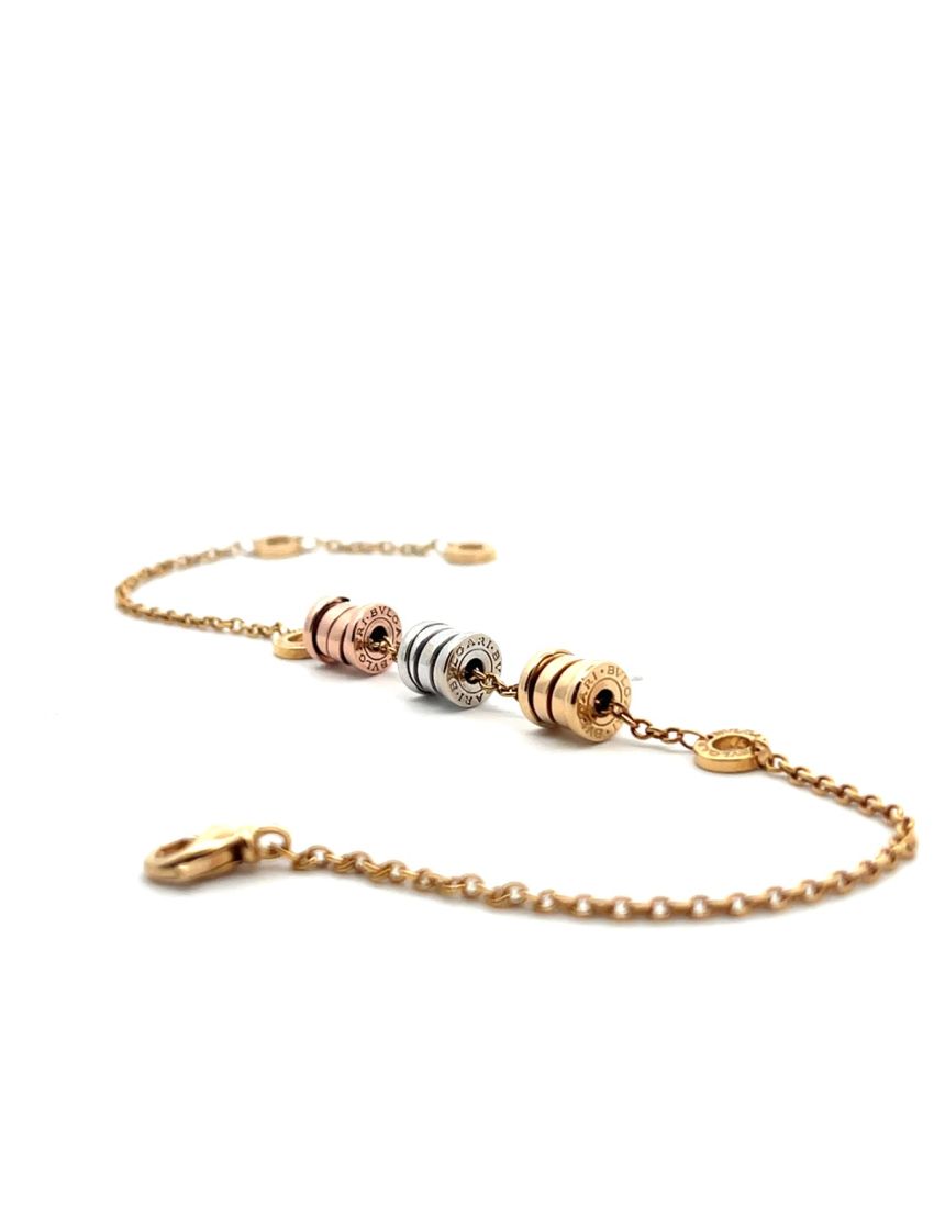 Bvlgari B.Zero1 3-Elements 18kt Three Tone Gold Bracelet