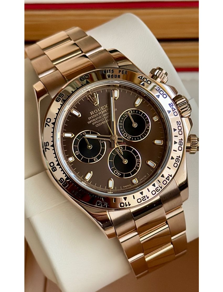 Rolex Daytona Rose Gold Chocolate Dial