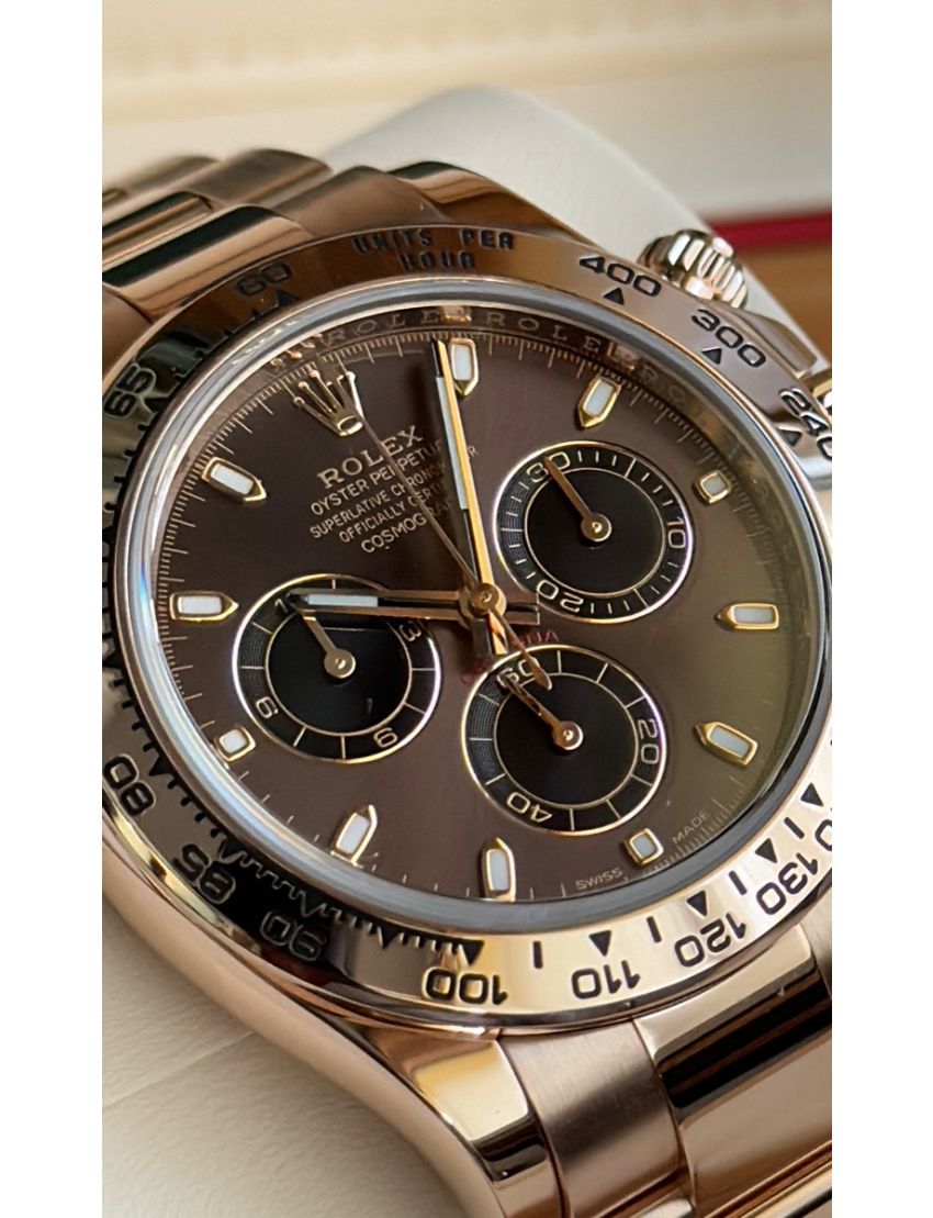 Rolex Daytona Rose Gold Chocolate Dial