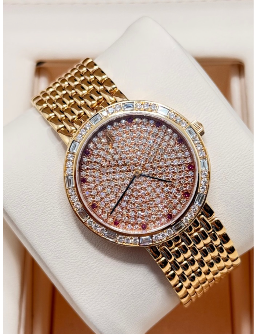 Audemars Piguet Ruby and Diamond Pave Watch