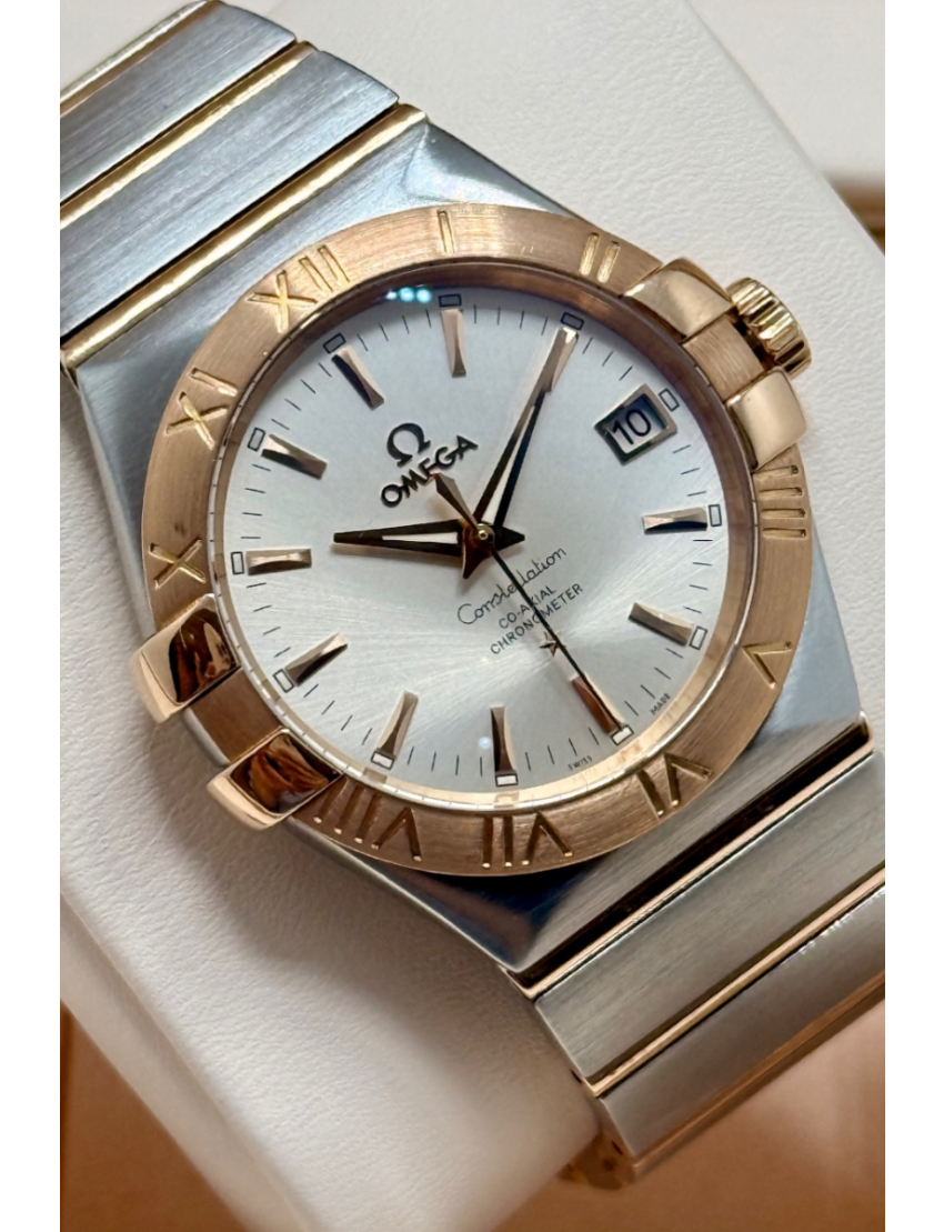 Omega Constellation Red Gold on Steel