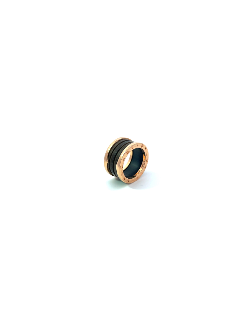 Bvlgari B.Zero1 Brown Marble 18K Rose Gold Band