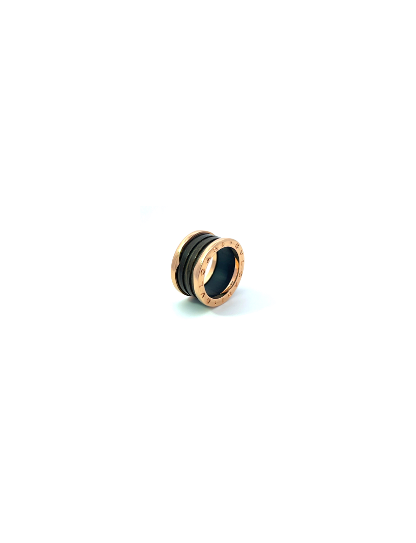 Bvlgari B.Zero1 Brown Marble 18K Rose Gold Band