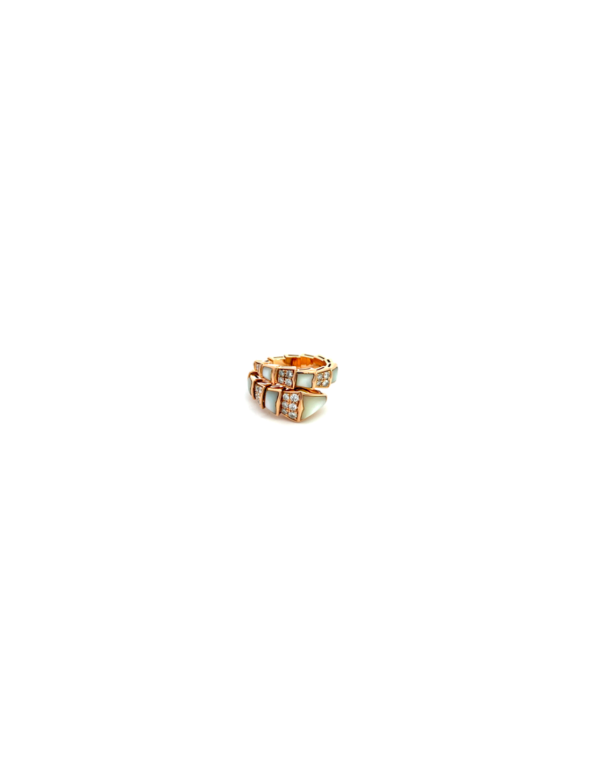 Bvlgari Serpenti Viper Ring One Coil 18kt Rose Gold