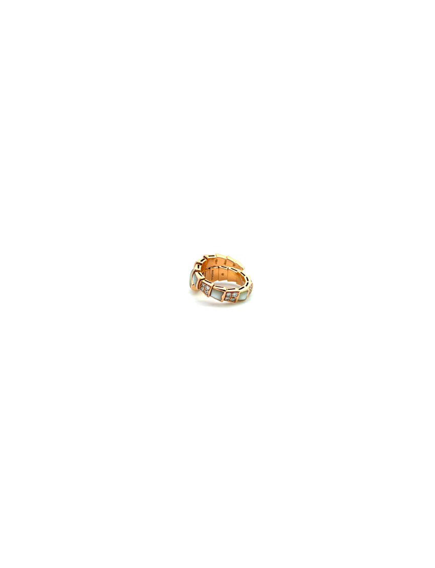 Bvlgari Serpenti Viper Ring One Coil 18kt Rose Gold