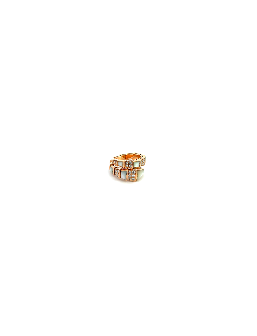 Bvlgari Serpenti Viper Ring One Coil 18kt Rose Gold