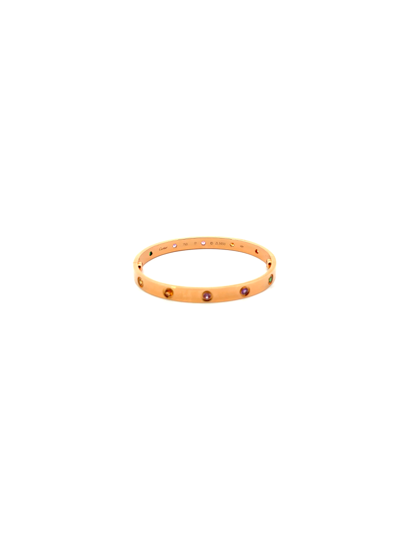 Cartier Love Bracelet Coloured Stones