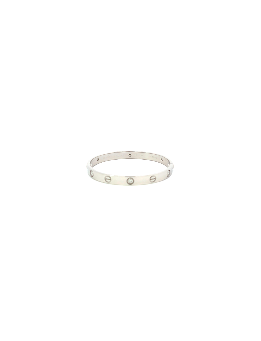 Cartier Love 18kt White Gold 6-Diamond Bracelet
