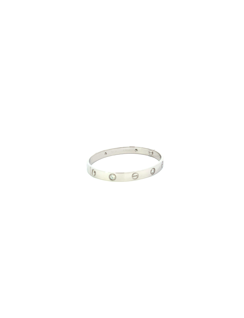 Cartier Love 18kt White Gold 6-Diamond Bracelet