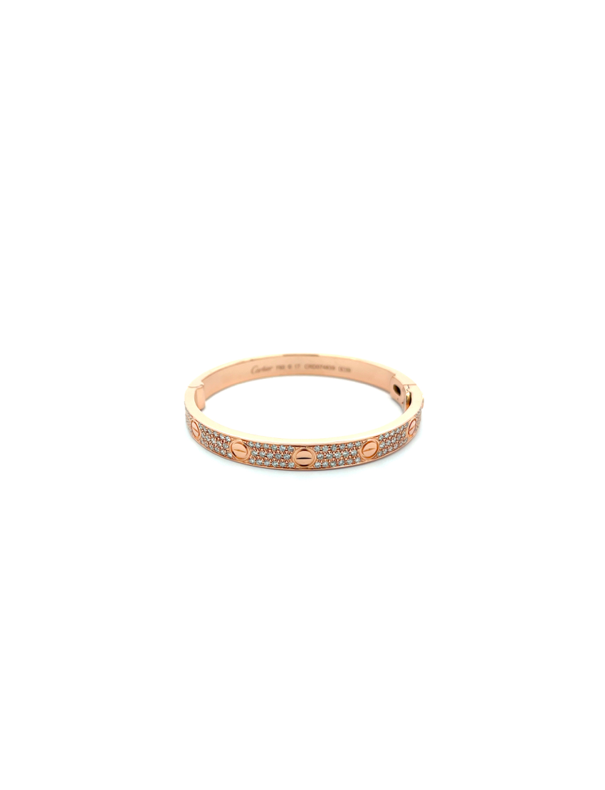 Cartier Love Bracelet, Classic Model, Paved
