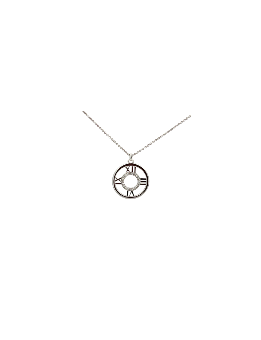 Tiffany & Co. Diamond Atlas Open Medallion Necklace