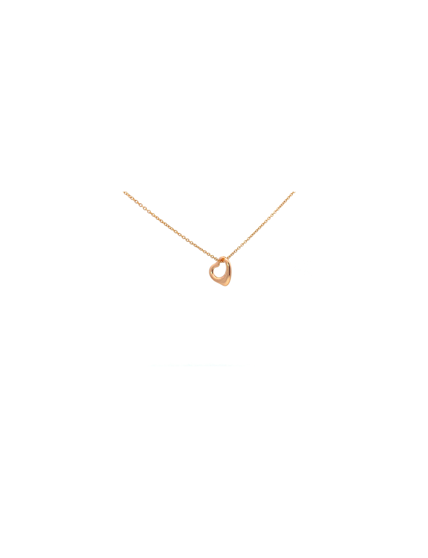 Tiffany & Co. Open Heart 18kt Rose Gold Necklace