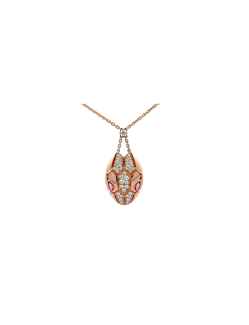 Bvlgari Serpenti Seduttori Diamond And Rubellite Necklace