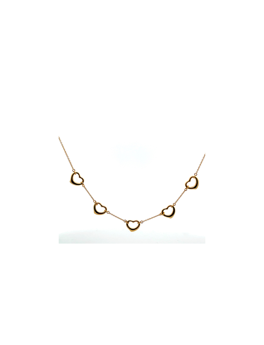 Tiffany & Co. Open Heart Necklace18kt Yellow Gold