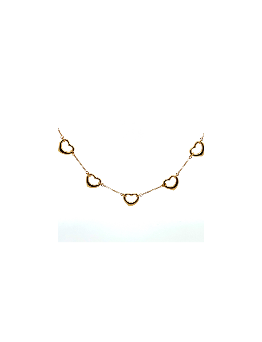 Tiffany & Co. Open Heart Necklace18kt Yellow Gold