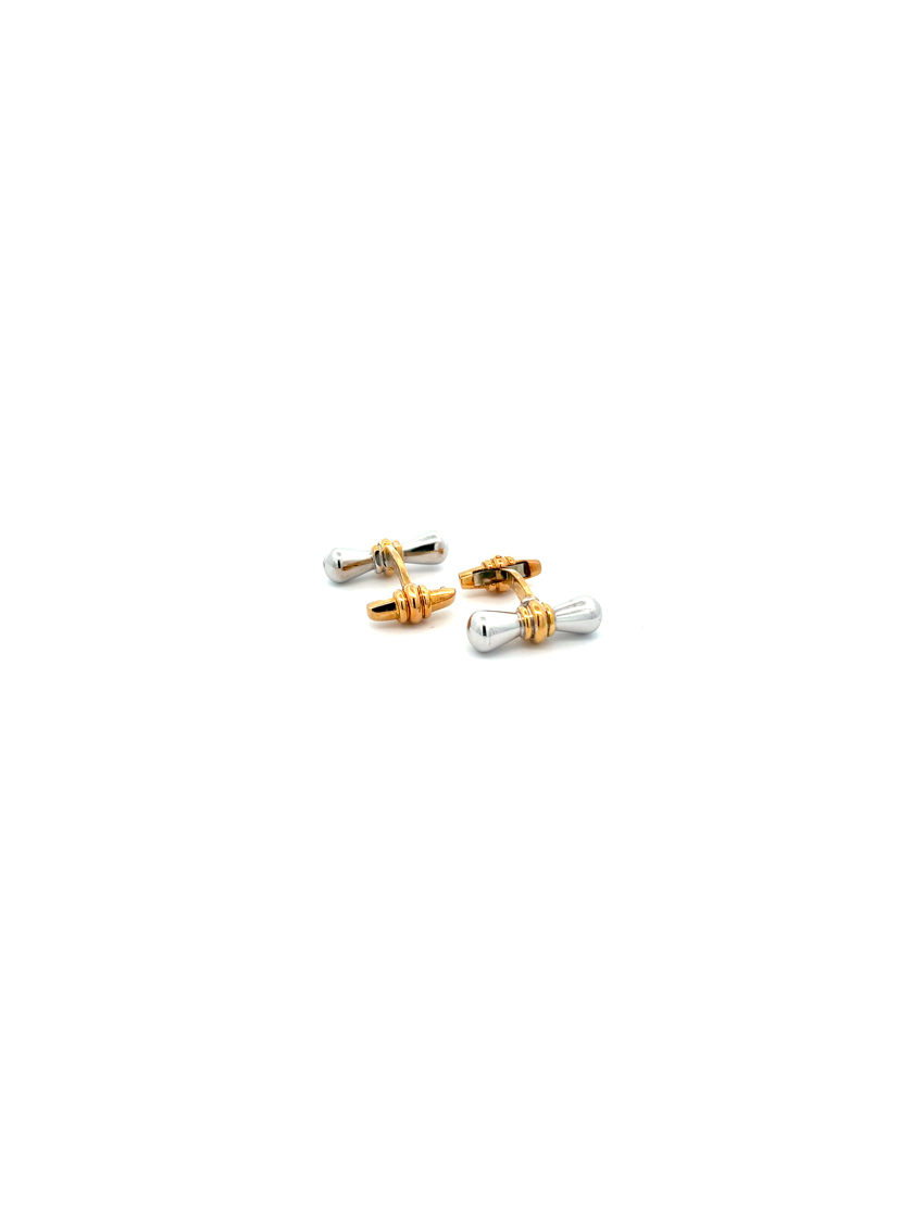 Dunhill 18kt Yellow Gold & White Gold Cufflinks