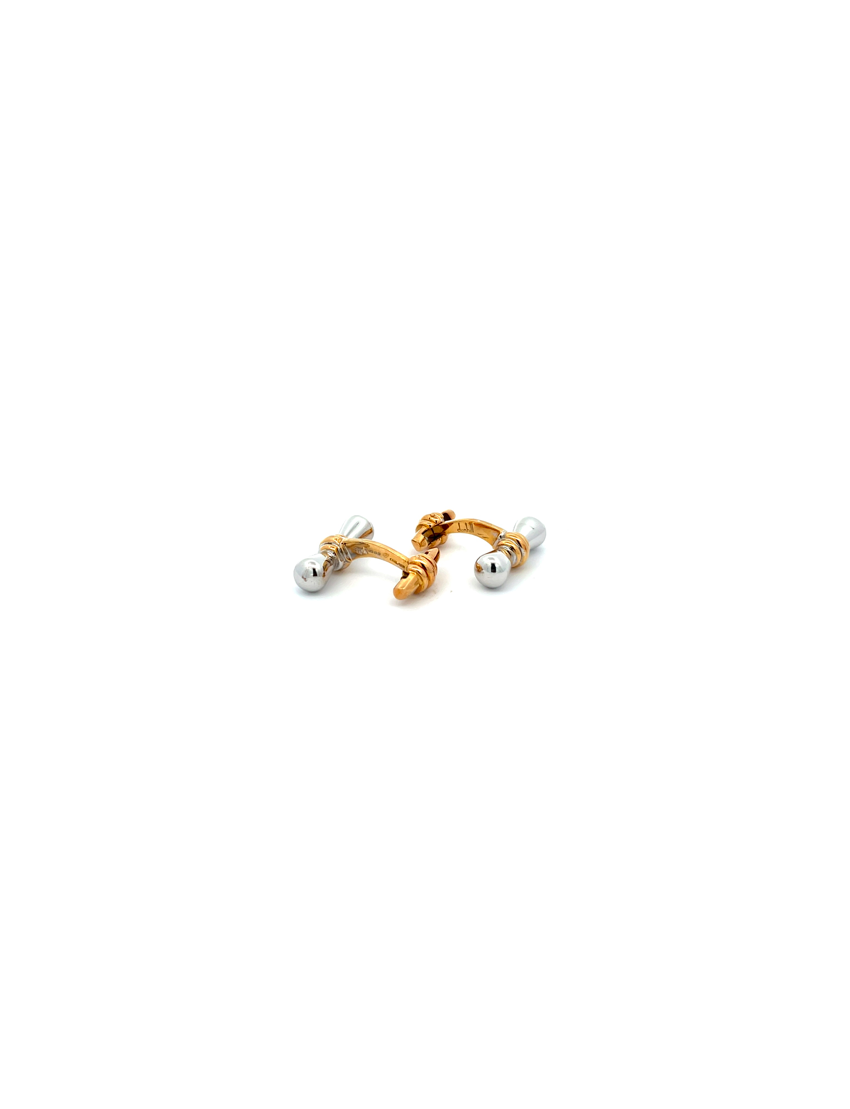 Dunhill 18kt Yellow Gold & White Gold Cufflinks