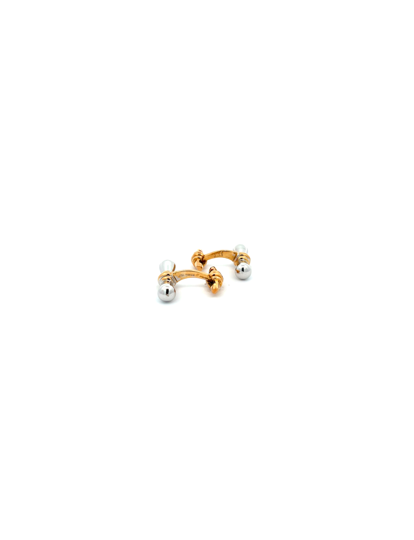 Dunhill 18kt Yellow Gold & White Gold Cufflinks