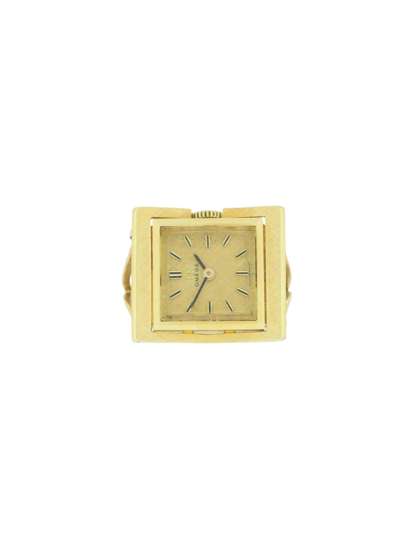 Omega Quartz Vintage Watch Ring