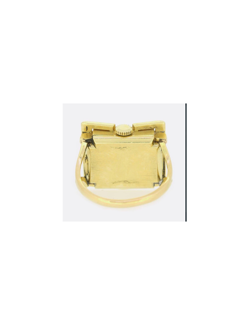 Omega Quartz Vintage Watch Ring