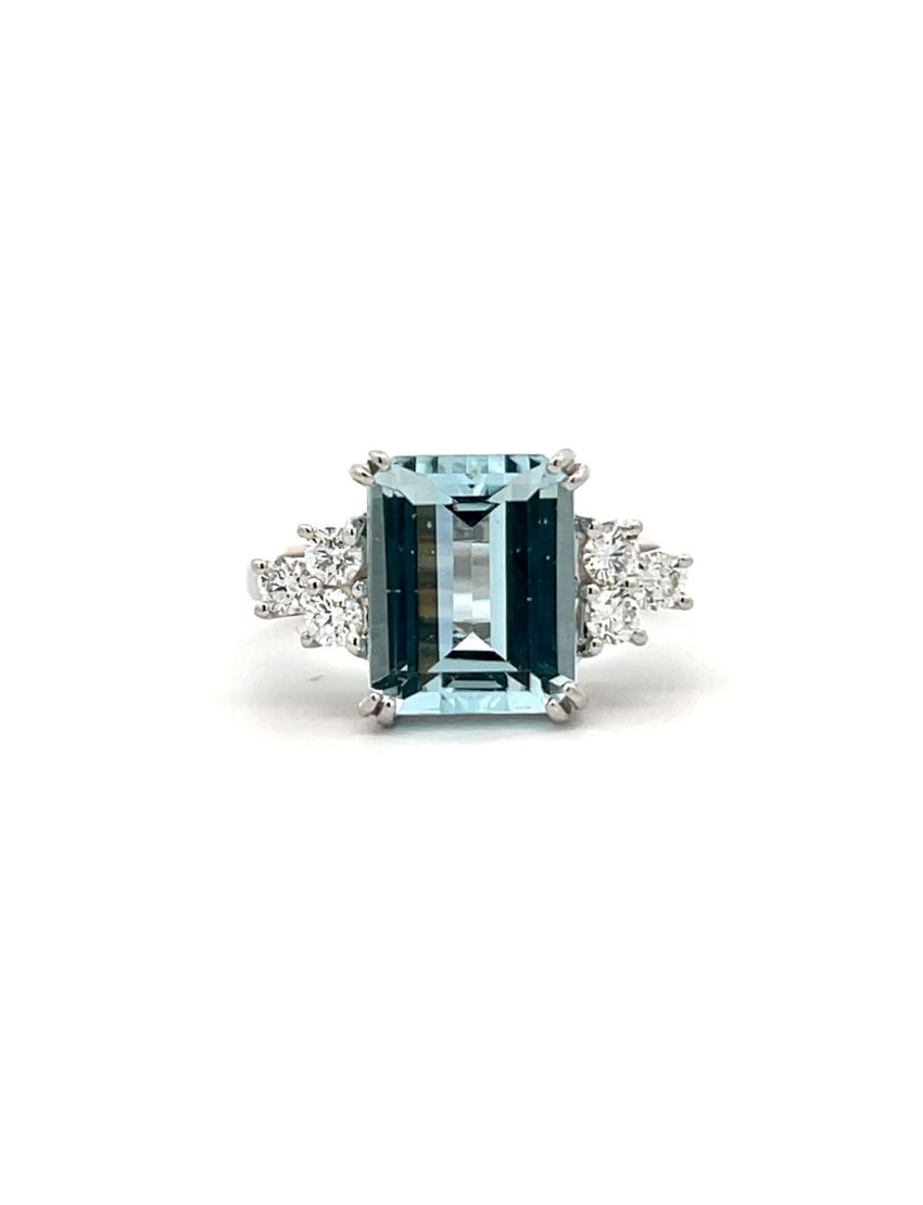 RABAT Aquamarine Ring Oasis 18kt White Gold