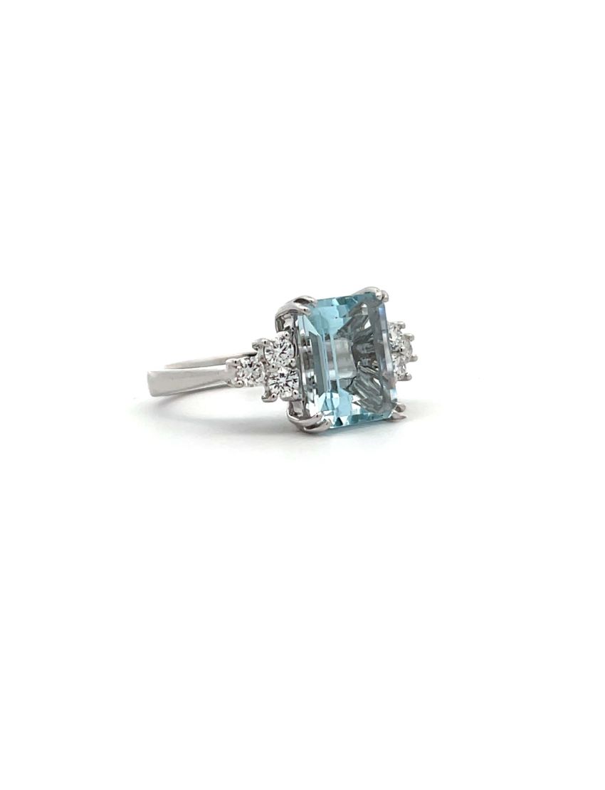 RABAT Aquamarine Ring Oasis 18kt White Gold